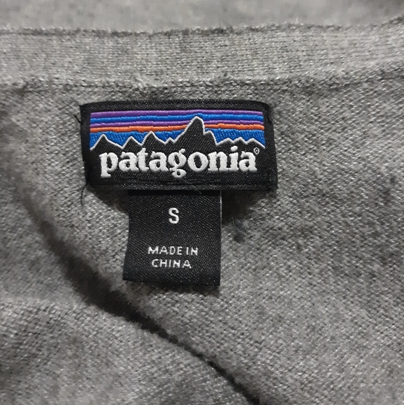 Patagonia Grey Button Front Cardigan Sz S - Picture 2 of 4